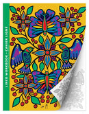 Yellow Floral Garden : Indigenous Art Lined Workbook (Cahier Ligné)  by Ojibway artist Jim Oskineegish