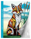 Spirit Fox : Indigenous Art Lined Workbook (Cahier Ligné) by Mi’kmaq artist Stephanie White