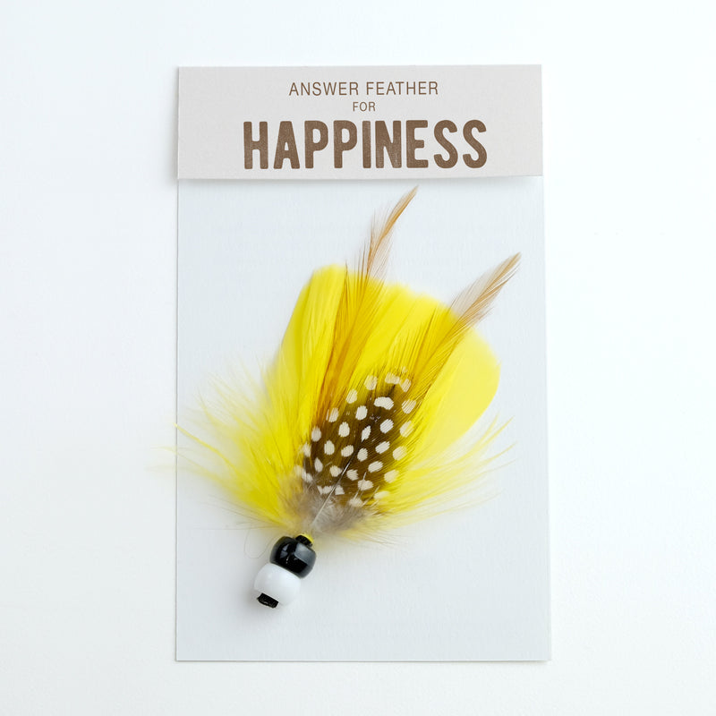 Answer Feather for Happiness