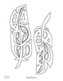 Indigenous Art Colouring Book / Livre à colorier d'art autochtone - Angela Kimble