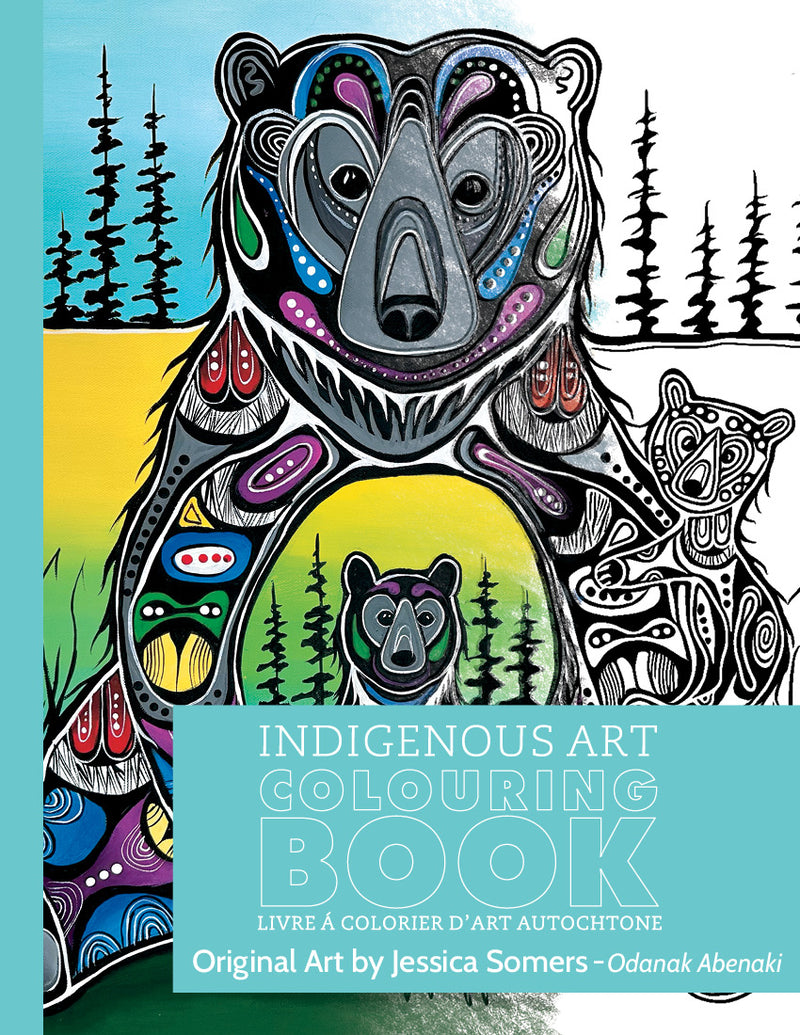 Indigenous Art Colouring Book / Livre à colorier d'art autochtone - Jessica Somers