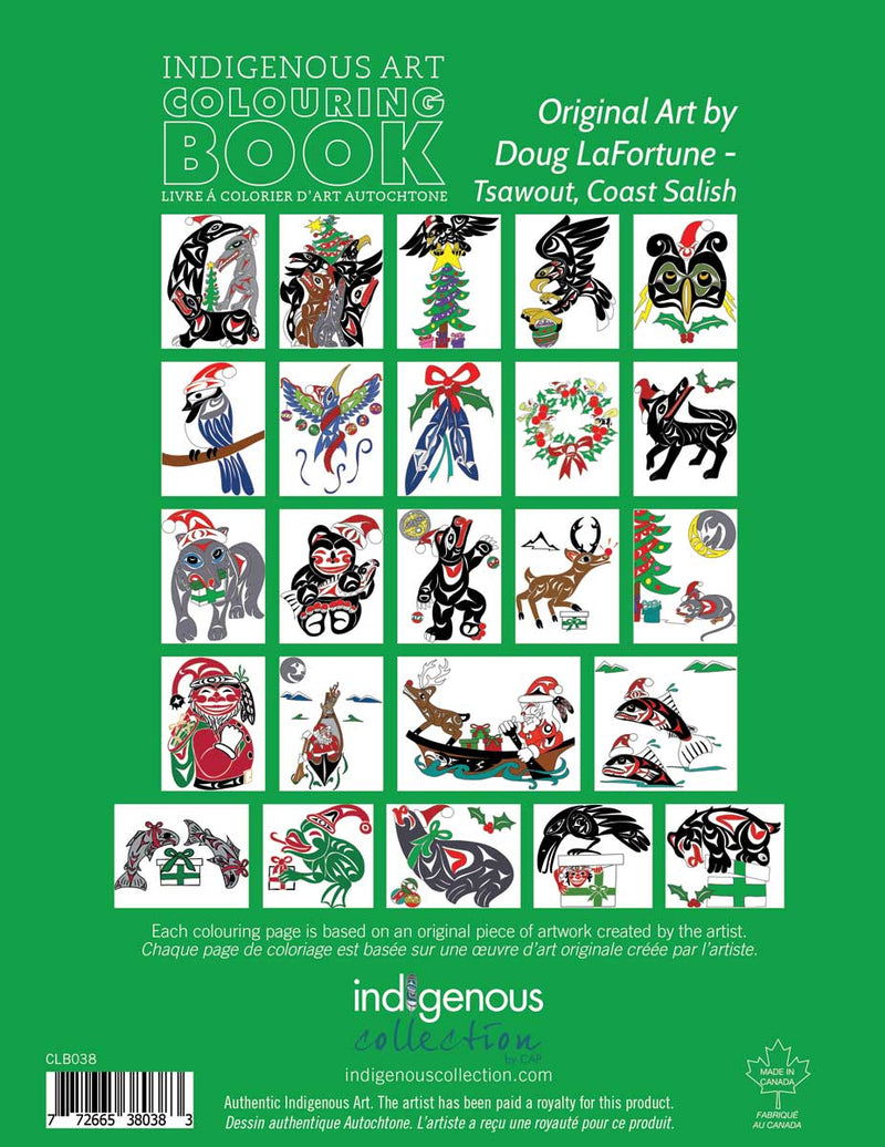 Indigenous Art Colouring Book / Livre a colorier d'art autochtone - Holiday Edition