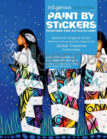 Paint by Stickers / Peinture par autocollant. Jackie Traverse.