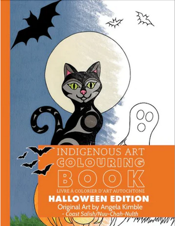 Indigenous Art Colouring Book / Livre a colorier d'art autochtone - Halloween Edition