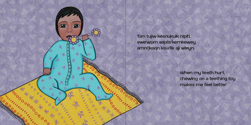 Baby Smiles/Weskewikwa'sit mijua'ji'j (Mi’kmaq & English)(BD) (Pre-Order for April 29/25)