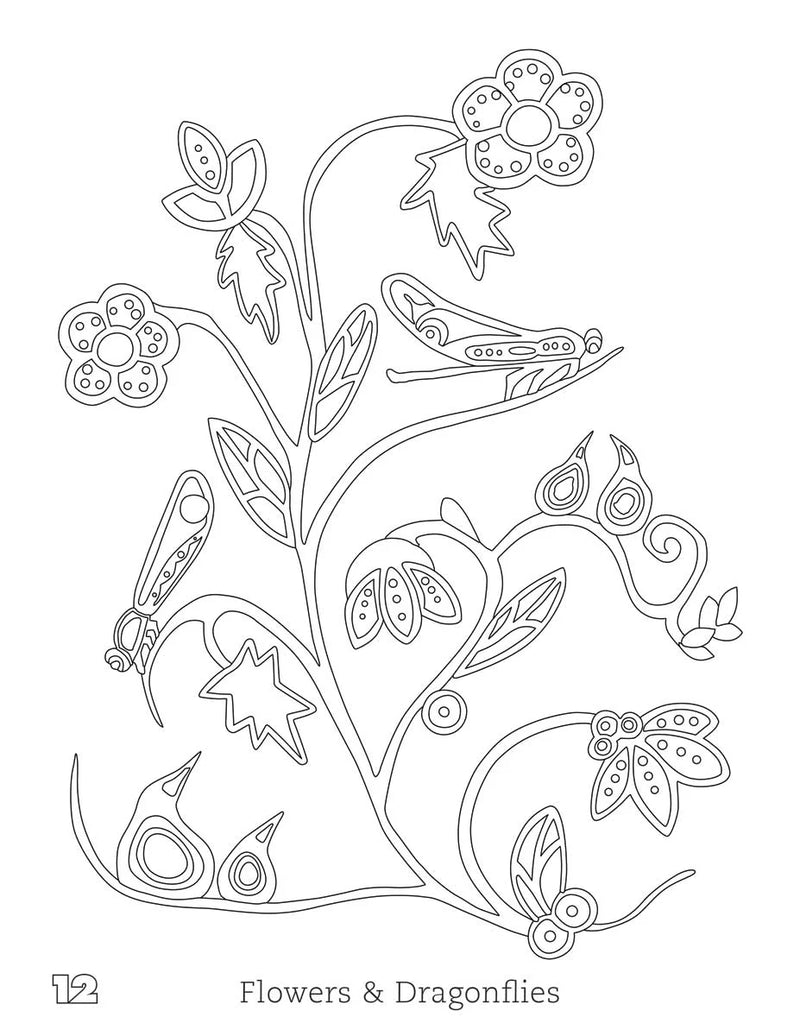 Indigenous Art Colouring Book / Livre à colorier d'art autochtone - Shana Yellow Calf