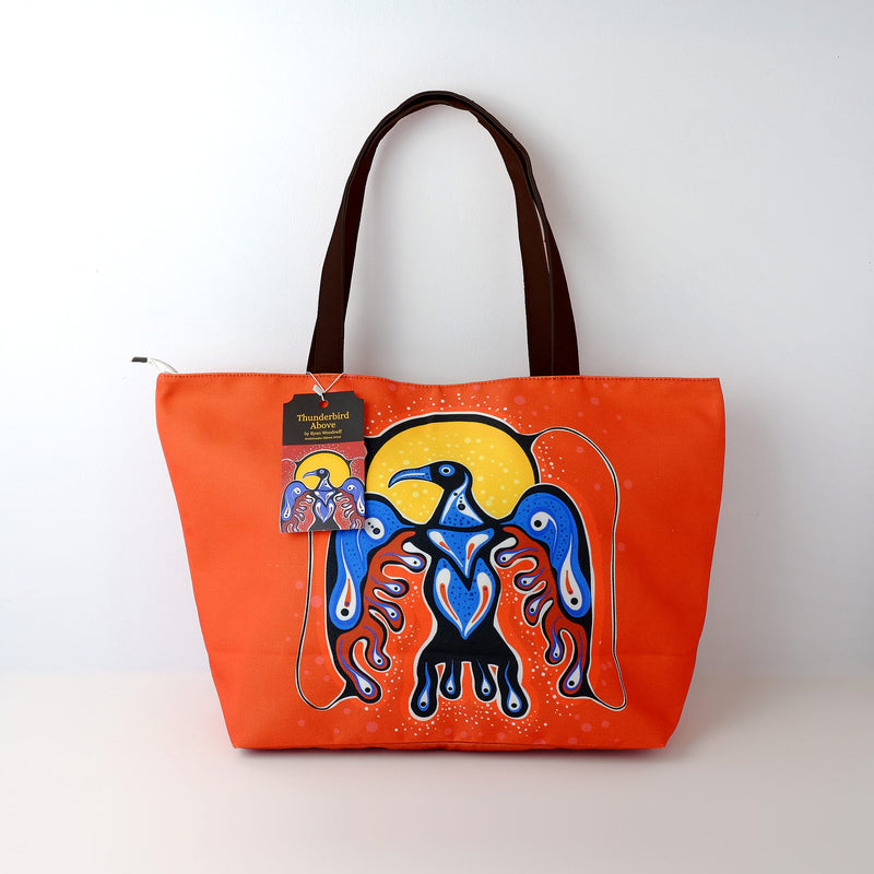 Large Tote Bag "Thunderbird Above" by Ryan Woodruff