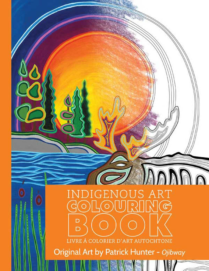 Indigenous Art Colouring Book / Livre à colorier d'art autochtone - Patrick Hunter
