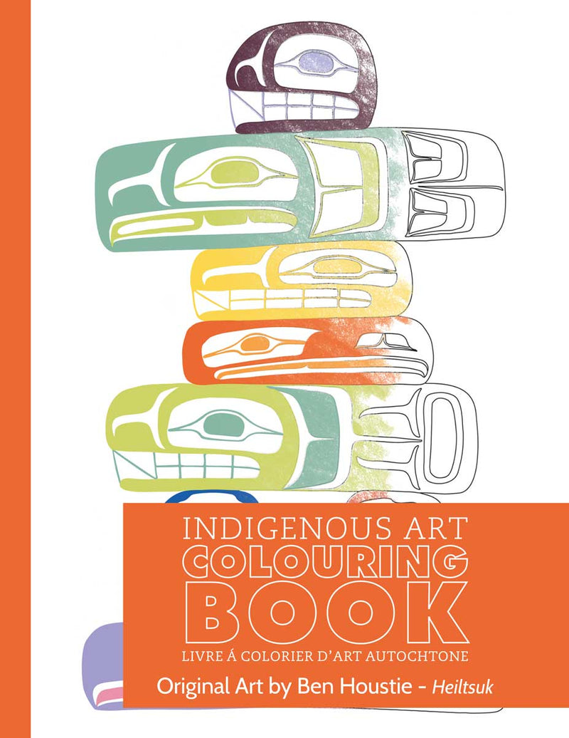 Indigenous Art Colouring Book / Livre à colorier d'art autochtone - Ben Houstie