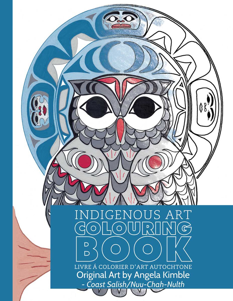 Indigenous Art Colouring Book / Livre à colorier d'art autochtone - Angela Kimble