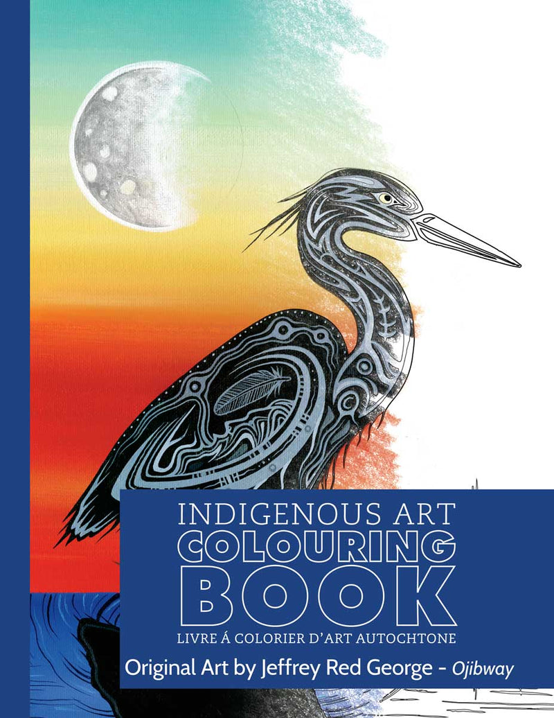 Indigenous Art Colouring Book / Livre à colorier d'art autochtone - Jeffrey Red George