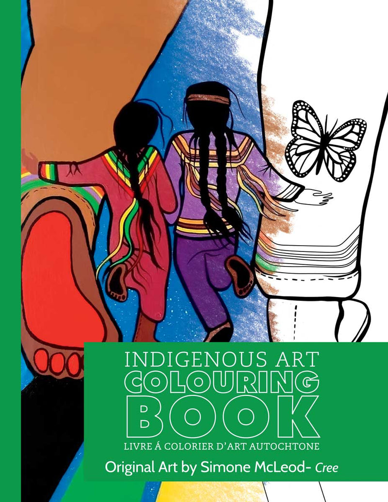 Indigenous Art Colouring Book / Livre à colorier d'art autochtone - Simone McLeod