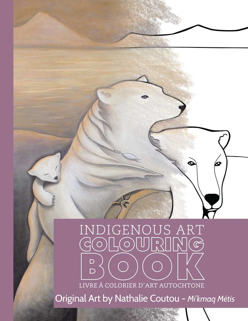 Indigenous Art Colouring Book / Livre à colorier d'art autochtone - Nathalie Coutou