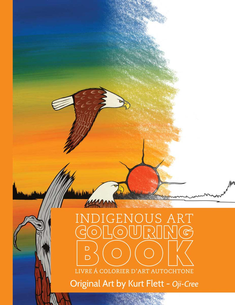 Indigenous Art Colouring Book / Livre à colorier d'art autochtone - Kurt Flett