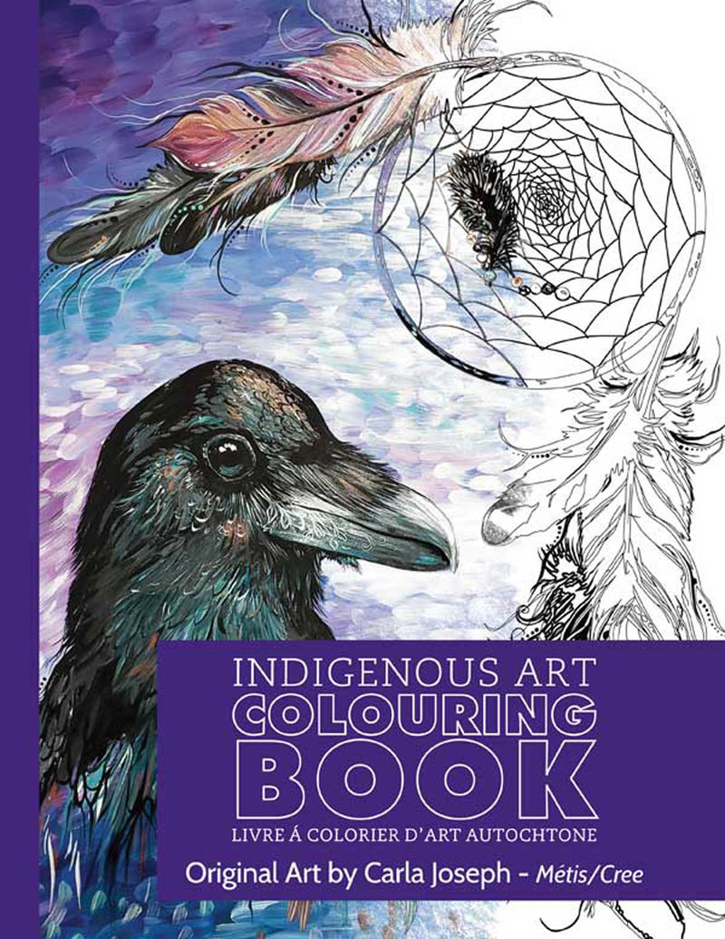 Indigenous Art Colouring Book / Livre à colorier d'art autochtone - Carla Joseph