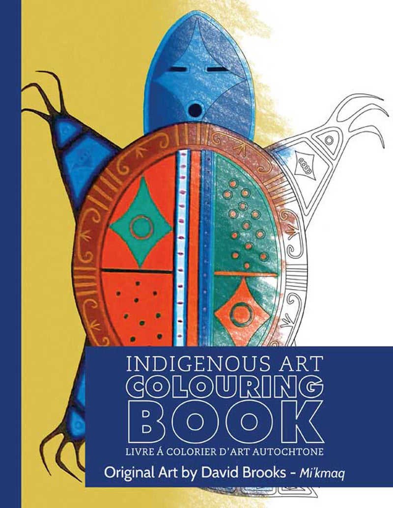 Indigenous Art Colouring Book / Livre à colorier d'art autochtone - David Brooks