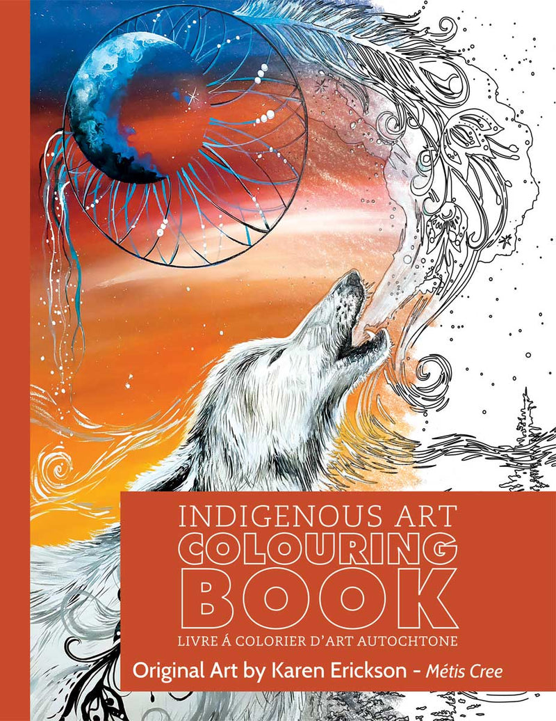Indigenous Art Colouring Book / Livre à colorier d'art autochtone - Karen Erickson