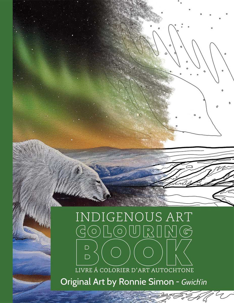 Indigenous Art Colouring Book / Livre à colorier d'art autochtone - Ronnie Simon